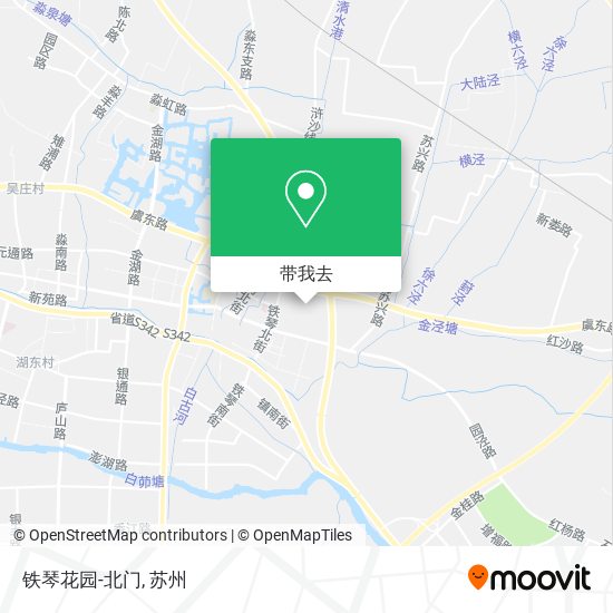 铁琴花园-北门地图