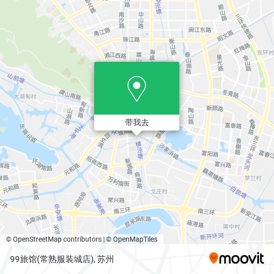 99旅馆(常熟服装城店)地图