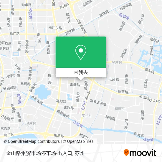 金山路集贸市场停车场-出入口地图