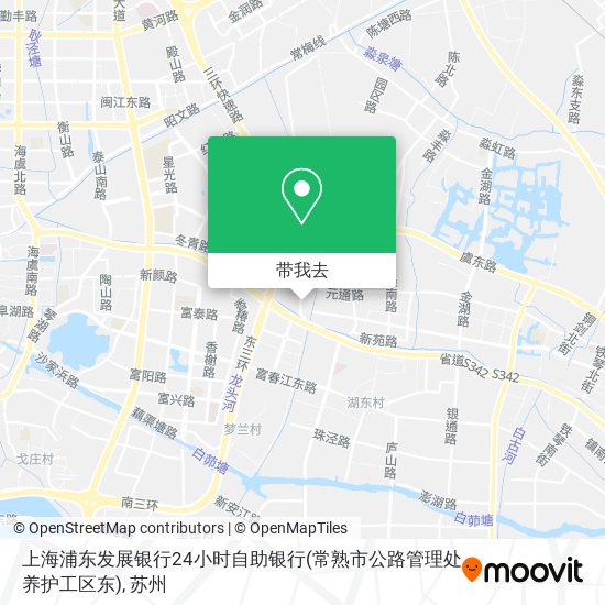 上海浦东发展银行24小时自助银行(常熟市公路管理处养护工区东)地图