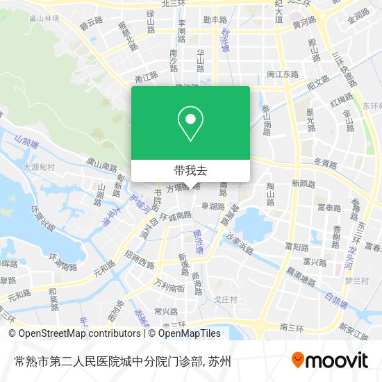 常熟市第二人民医院城中分院门诊部地图