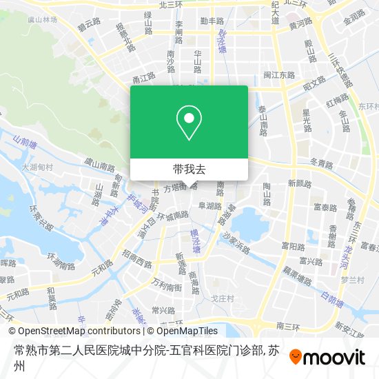 常熟市第二人民医院城中分院-五官科医院门诊部地图