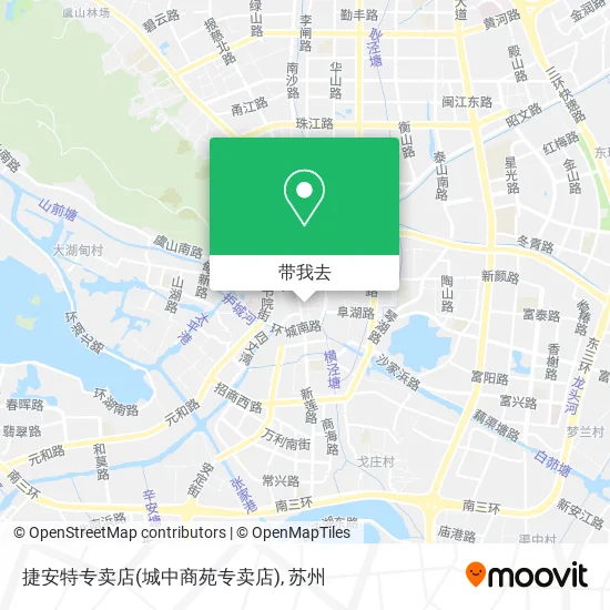 捷安特专卖店(城中商苑专卖店)地图
