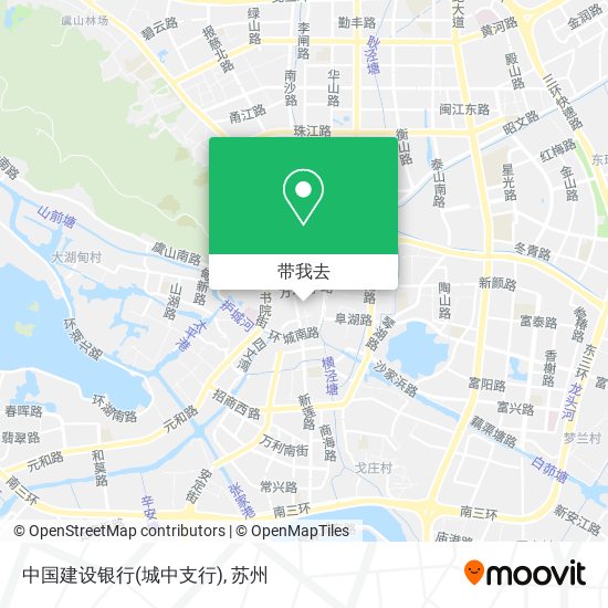 中国建设银行(城中支行)地图