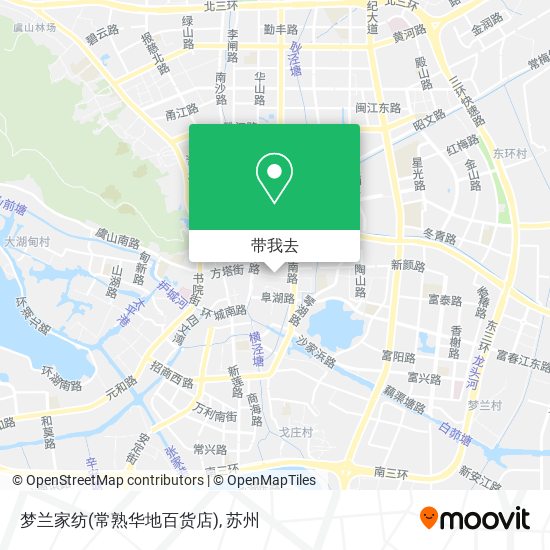 梦兰家纺(常熟华地百货店)地图