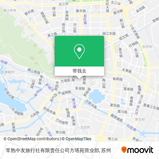 常熟中友旅行社有限责任公司方塔苑营业部地图