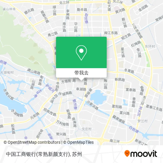 中国工商银行(常熟新颜支行)地图