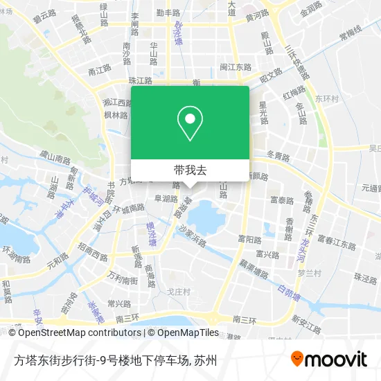 方塔东街步行街-9号楼地下停车场地图