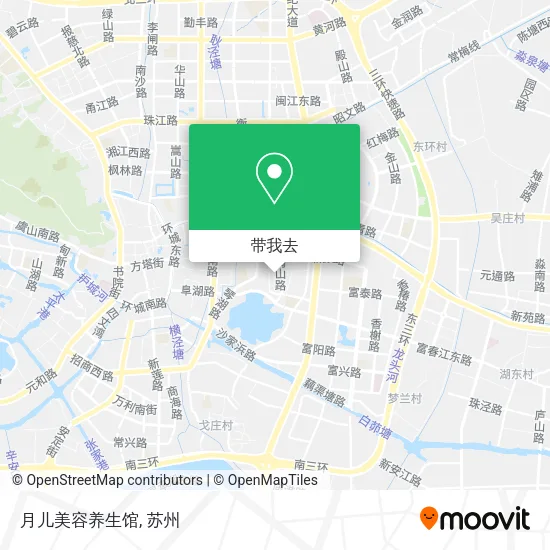 月儿美容养生馆地图