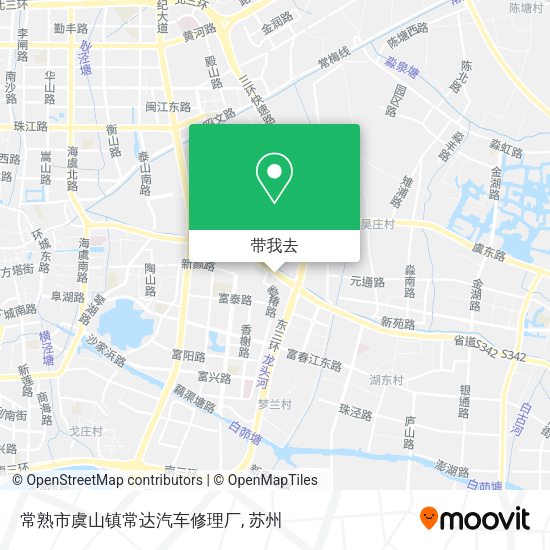 常熟市虞山镇常达汽车修理厂地图
