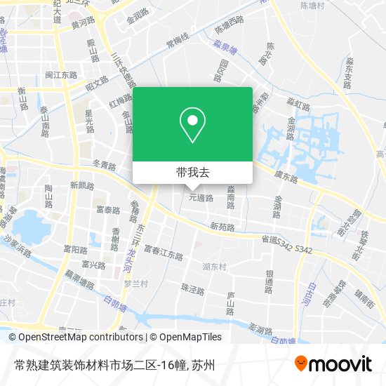 常熟建筑装饰材料市场二区-16幢地图