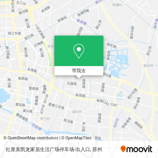 红星美凯龙家居生活广场停车场-出入口地图