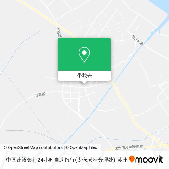 中国建设银行24小时自助银行(太仓璜泾分理处)地图
