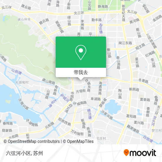 六弦河小区地图