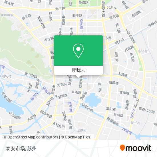 泰安市场地图