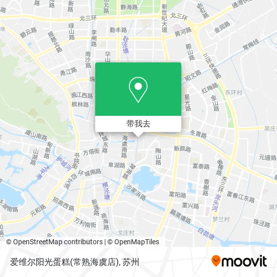 爱维尔阳光蛋糕(常熟海虞店)地图