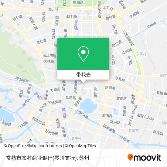 常熟市农村商业银行(琴川支行)地图