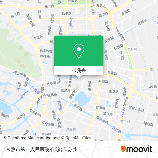 常熟市第二人民医院-门诊部地图