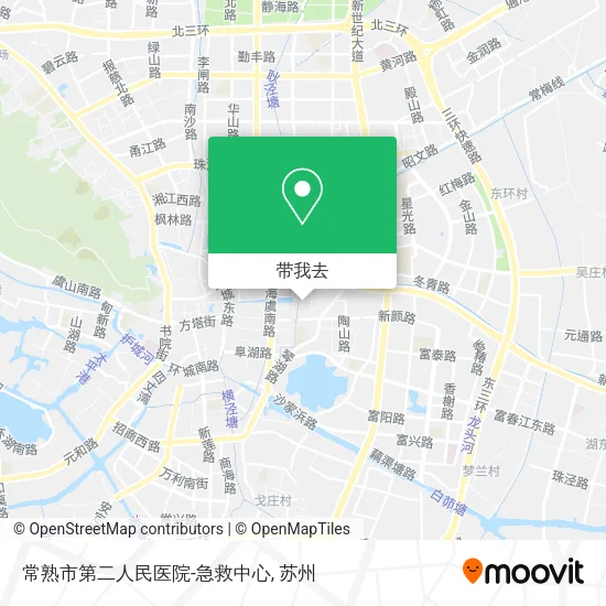 常熟市第二人民医院-急救中心地图