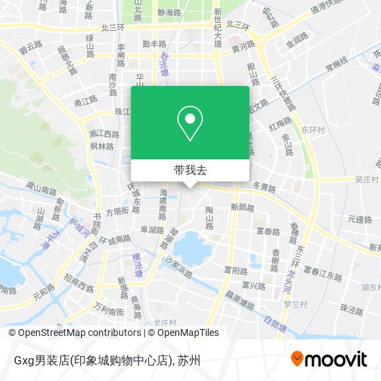 Gxg男装店(印象城购物中心店)地图