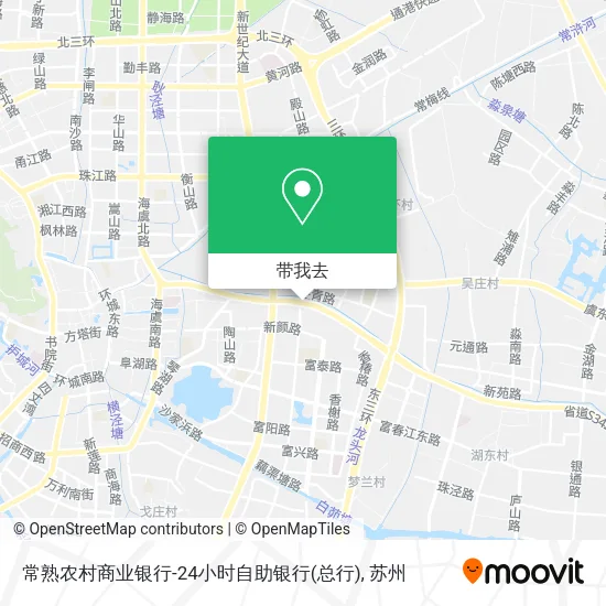 常熟农村商业银行-24小时自助银行(总行)地图