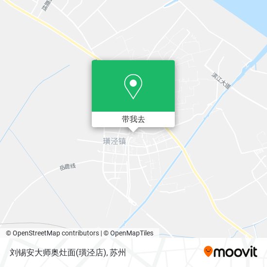 刘锡安大师奥灶面(璜泾店)地图