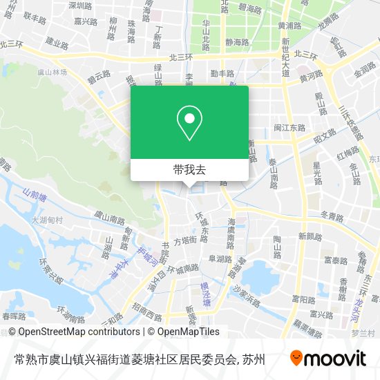 常熟市虞山镇兴福街道菱塘社区居民委员会地图