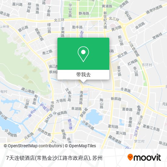 7天连锁酒店(常熟金沙江路市政府店)地图