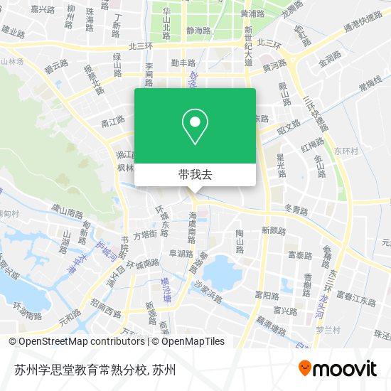 苏州学思堂教育常熟分校地图