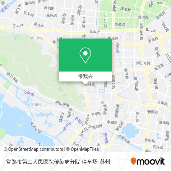 常熟市第二人民医院传染病分院-停车场地图