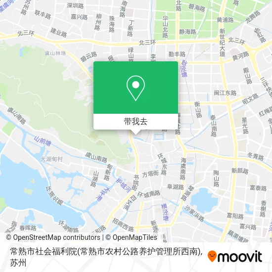 常熟市社会福利院(常熟市农村公路养护管理所西南)地图