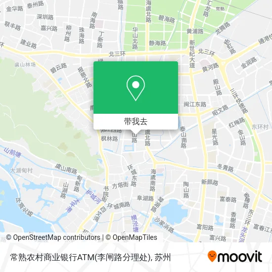 常熟农村商业银行ATM(李闸路分理处)地图