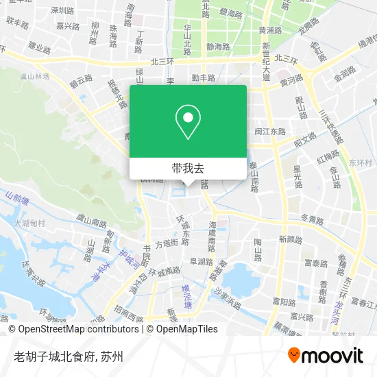 老胡子城北食府地图