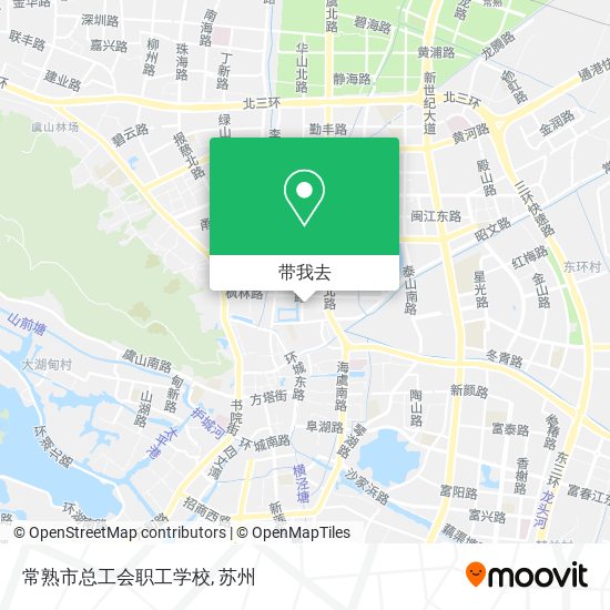 常熟市总工会职工学校地图