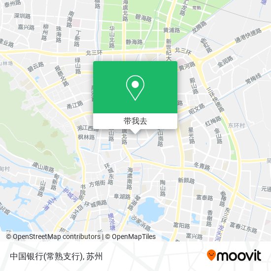 中国银行(常熟支行)地图