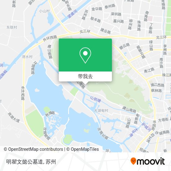 明瞿文懿公墓道地图