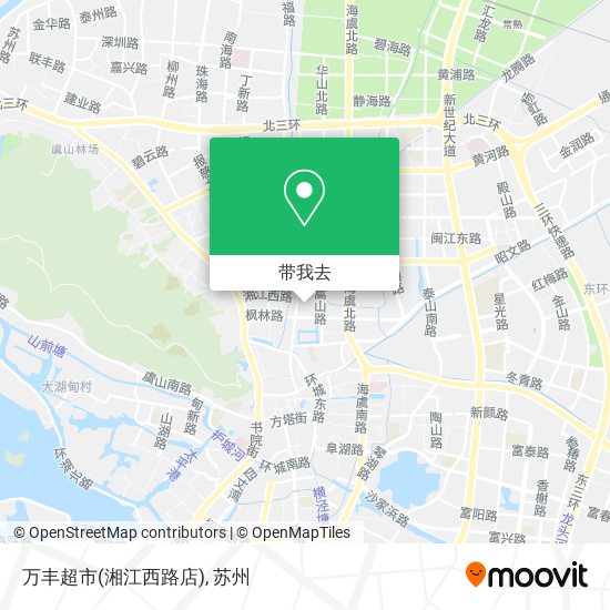 万丰超市(湘江西路店)地图