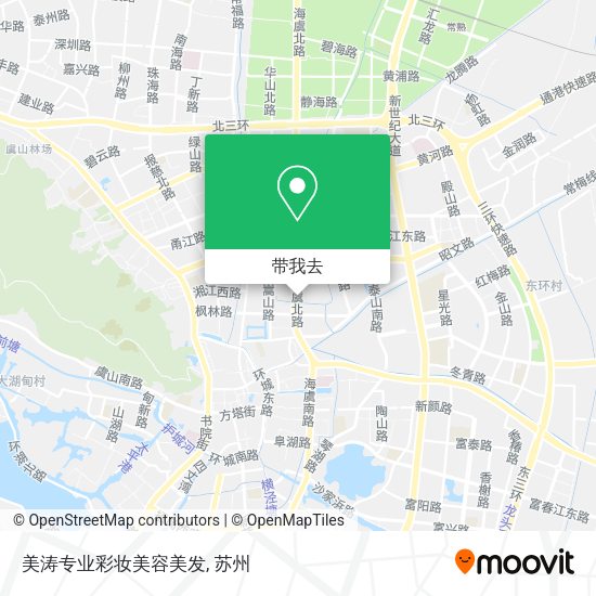 美涛专业彩妆美容美发地图