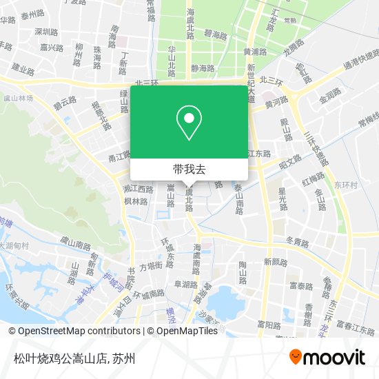 松叶烧鸡公嵩山店地图