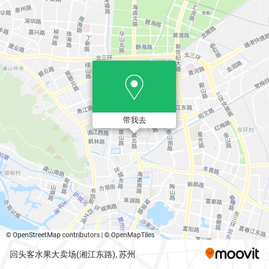 回头客水果大卖场(湘江东路)地图