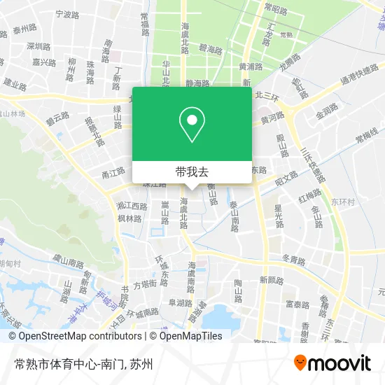 常熟市体育中心-南门地图