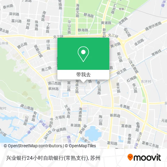 兴业银行24小时自助银行(常熟支行)地图