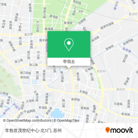 常熟世茂世纪中心-北1门地图