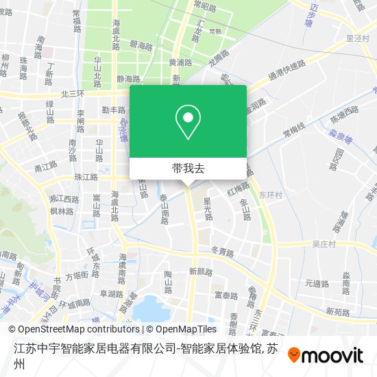 江苏中宇智能家居电器有限公司-智能家居体验馆地图