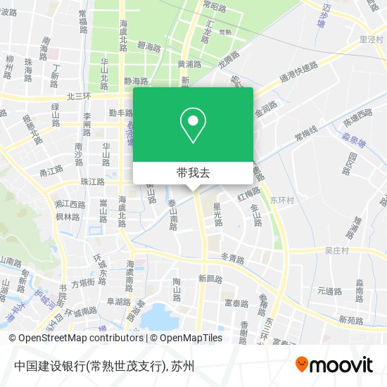 中国建设银行(常熟世茂支行)地图