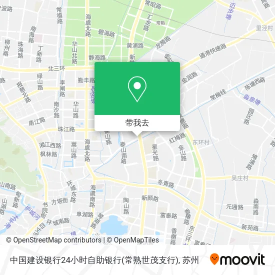 中国建设银行24小时自助银行(常熟世茂支行)地图