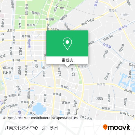 江南文化艺术中心-北门地图