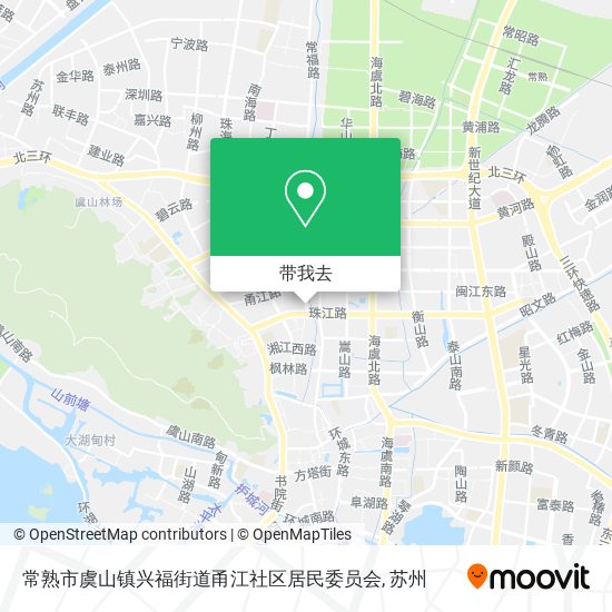 常熟市虞山镇兴福街道甬江社区居民委员会地图