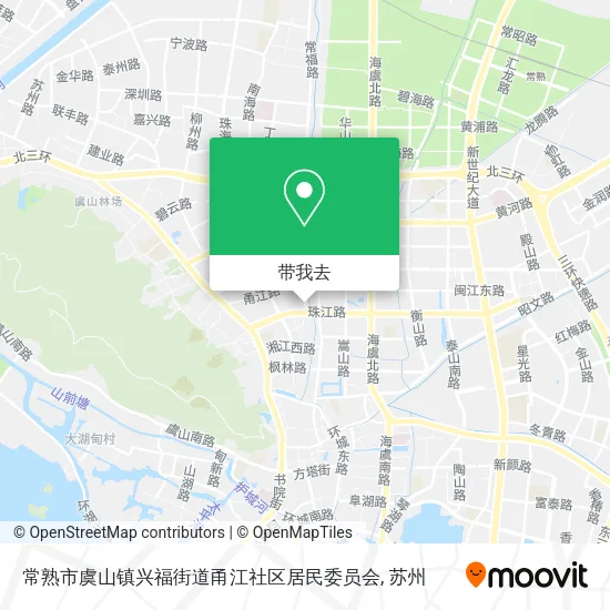 常熟市虞山镇兴福街道甬江社区居民委员会地图