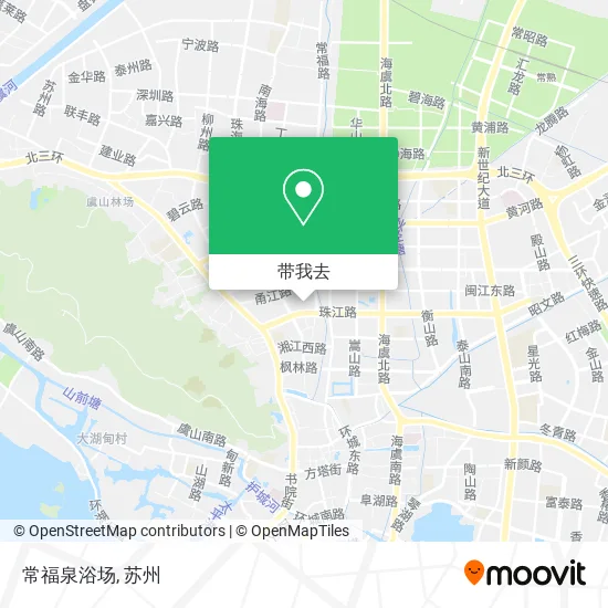 常福泉浴场地图